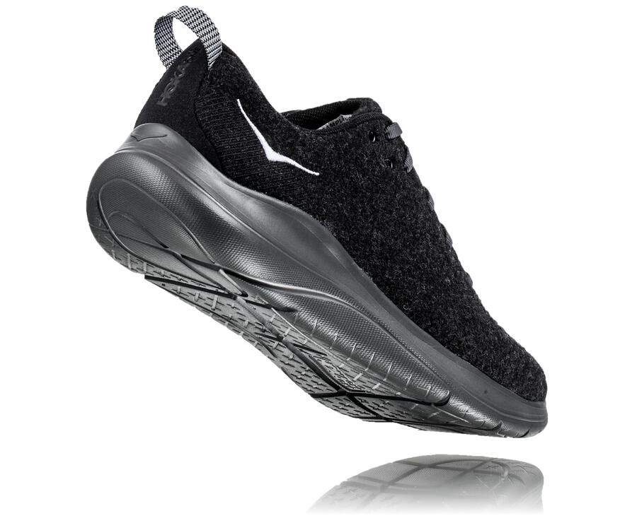 Tenis Hoka One One Masculino Pretas - Hupana Flow Wool - 190-HJDCSL